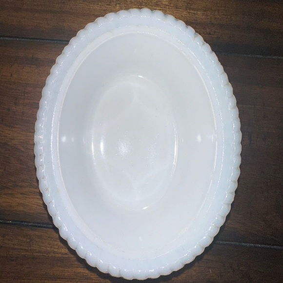 Vintage Kemple White Milk Glass Hen Chicken on Nest Covered Dish Farmhouse Decor - Picture 10 of 14